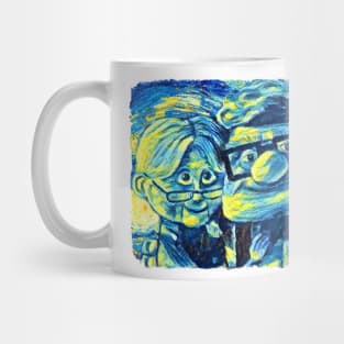 UP Carl Couple Van Gogh Style Mug